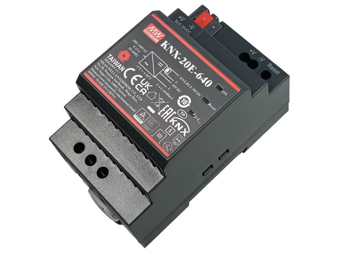 Spínaný napájecí zdroj 30V 0,64A na DIN lištu KNX-20E-640