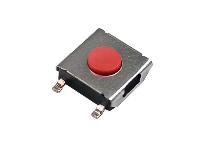 SMD mikrotlačítko 6x6 mm s 4 piny a výškou 2,5 mm