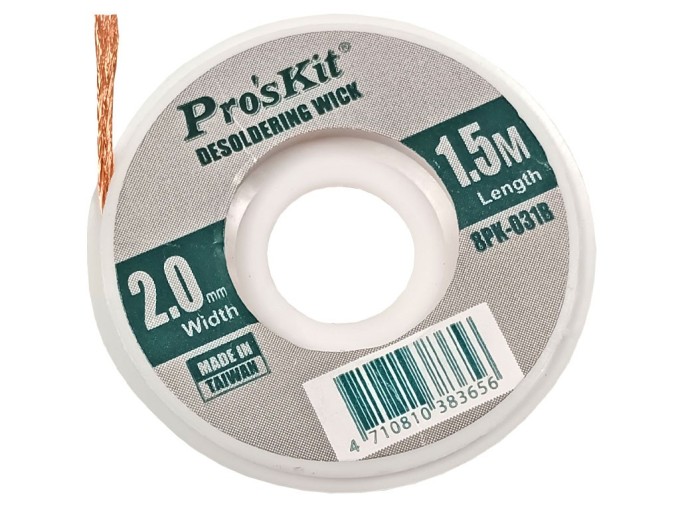Odsávací lanko 1,5 m x 2,0 mm pro odstranění pájky
