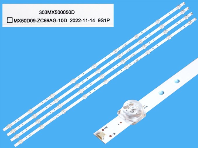 Sada LED podsvícení 972mm pro 50" LCD TV Hyundai a Sencor, 4 pásky