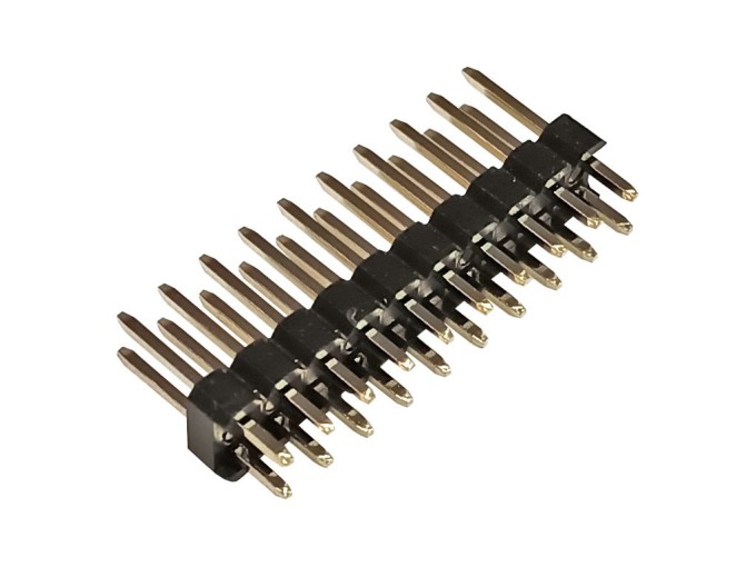 Dvouřadá kolíková lišta přímá 20 pinů 2.54mm rozteč