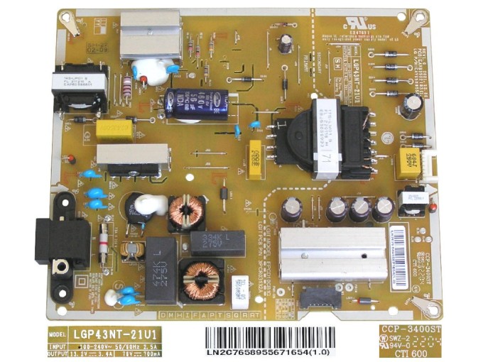 Napájecí zdrojová deska LCD modulu EAY65895567 pro LG TV