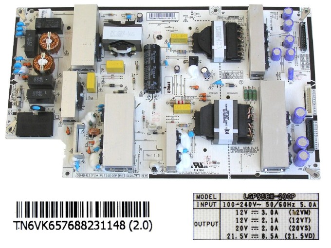 Napájecí zdrojová deska LCD modulu EAY65768823 pro TV LG OLED55A23LA