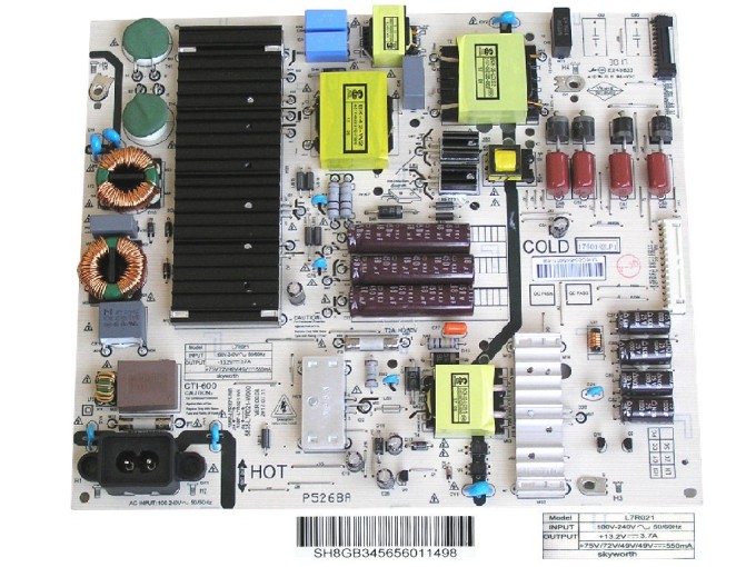 Napájecí zdrojová deska LCD modulu SH8GB345656011498 pro LG 65UJ620V