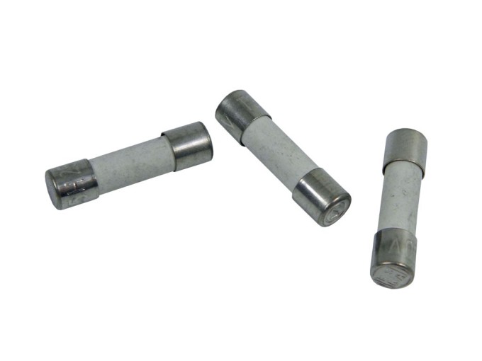 Rychlé keramické pojistky 5x20 mm, 250 V, 100 mA–25 A