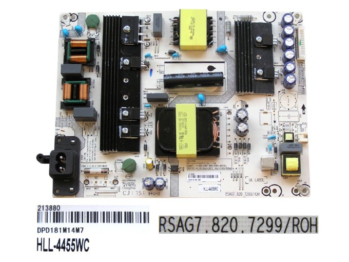 Napájecí zdrojová deska LCD modulu Hisense H49NEC5605 RSAG7.820.7299/ROH