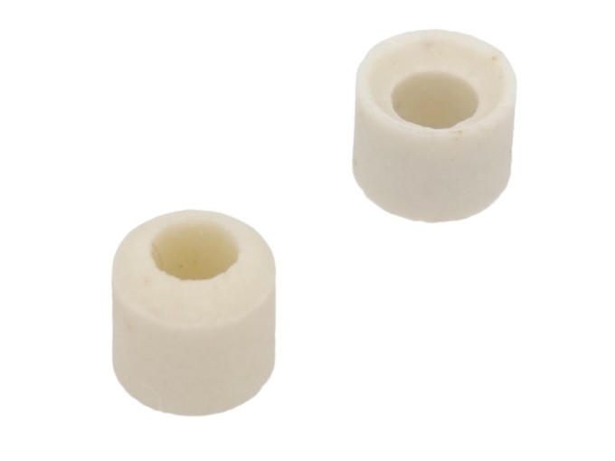 Steatit keramický korálek průchodka 5 x 2,4 mm, 100 ks