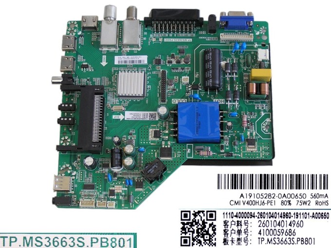 Základní deska LCD modulu pro Sencor SLE40F16TCS TV