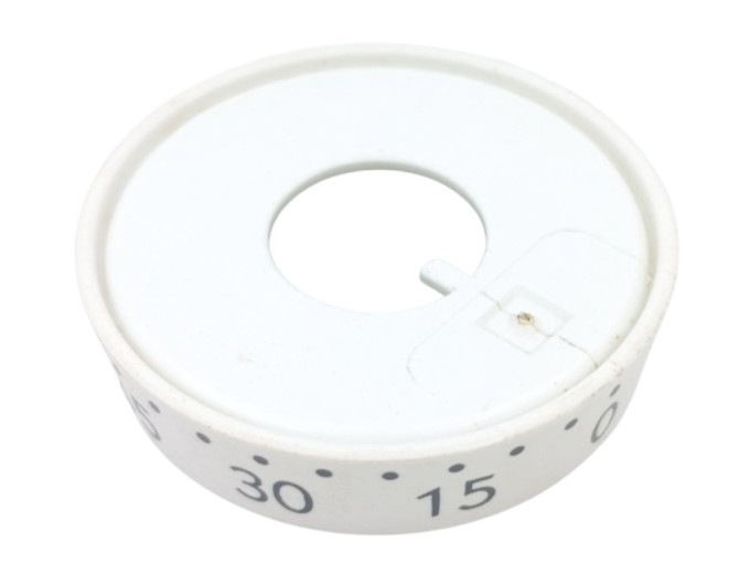 Bílý kroužek minutky pod knoflík sporáku Mora 2443 a Gorenje 850103