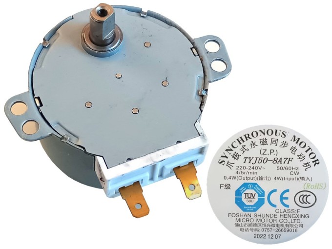 Motor otáčení talíře mikrovlnné trouby TYJ50-8A7F 251200300914
