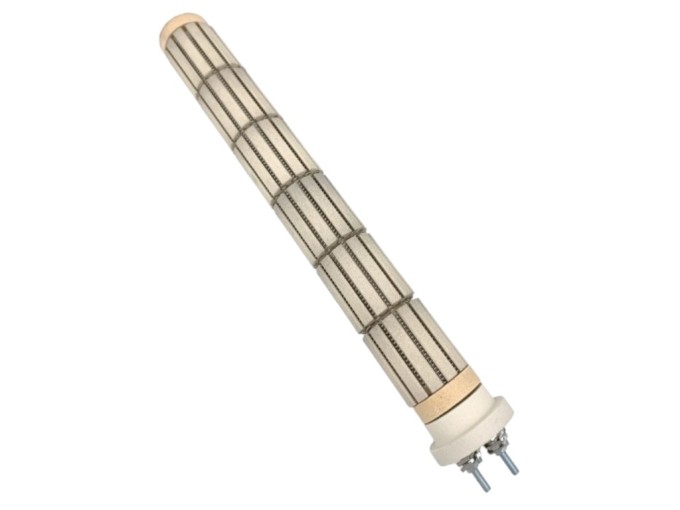Topné těleso do bojleru 1200W / 2 x 600W / 48V 6čl., l=385mm,  keramické topné těleso