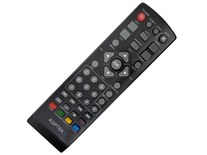 Originální dálkový ovladač Agptek SPHE1500 pro set top boxy