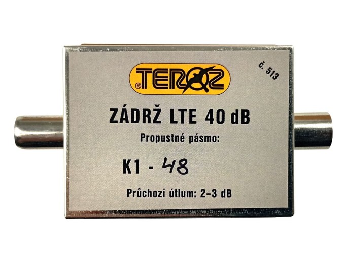LTE filtr zádrž 40dB K1-48 IEC Teroz č.513