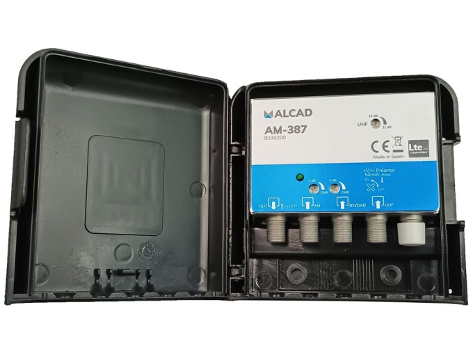 ALCAD AM-387 anténní zesilovač s 3 vstupy FM, DAB a UHF LTE700