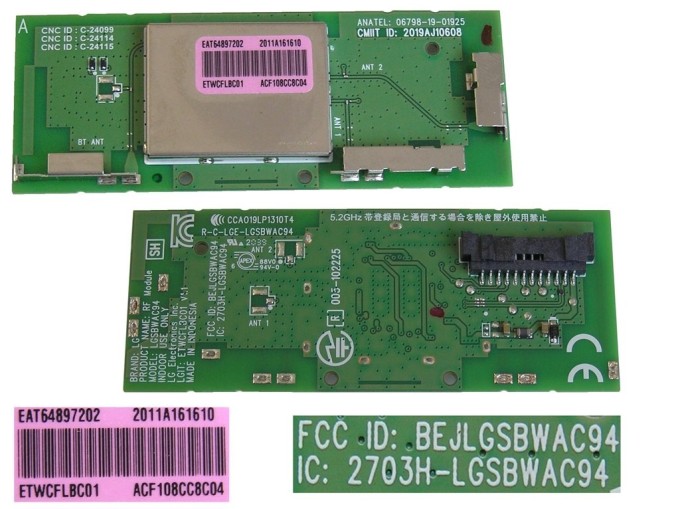 WiFi modul pro LCD LED TV LG EAT64897202 / LGSBWAC94