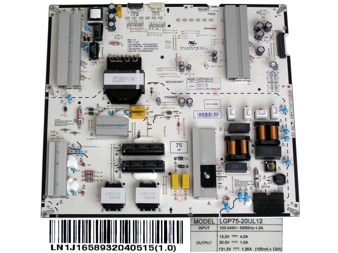Napájecí zdrojová deska LCD modulu EAY65893204 pro LG TV