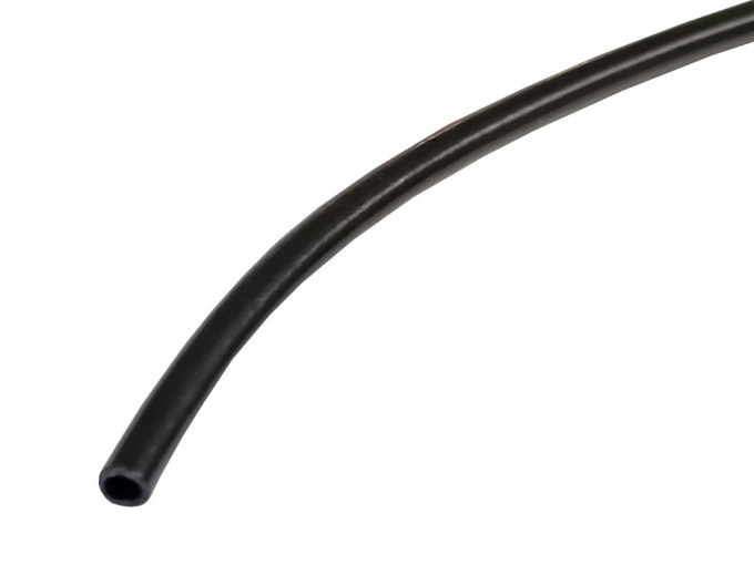 PVC izolační bužírka 1,5 mm vnitřní průměr, černá, tloušťka 0,5 mm, metráž