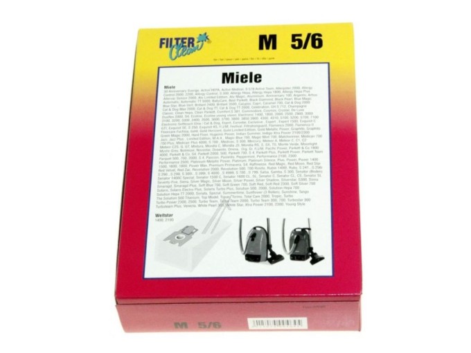 Sáčky do vysavače MIELE M5 a M6 – sada 5 ks s filtry
