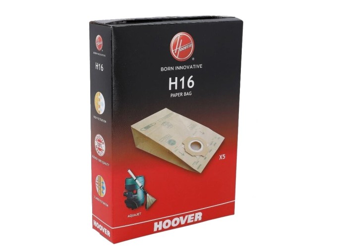 Papírové sáčky do vysavače Hoover H16 Aquajet, 5 ks