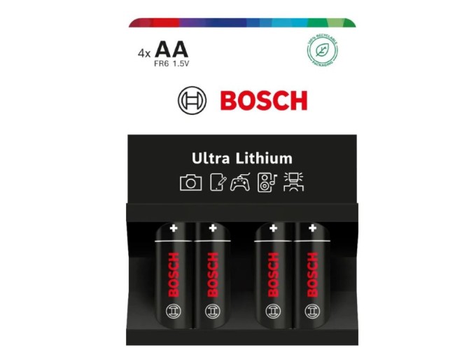 Lithiová AA baterie BOSCH Ultra Lithium FR6UL4B/00