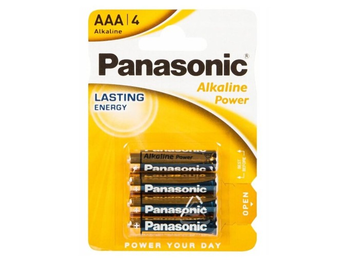 Alkalické AAA baterie Panasonic Lasting Power 1,5V balení 4 ks LR03