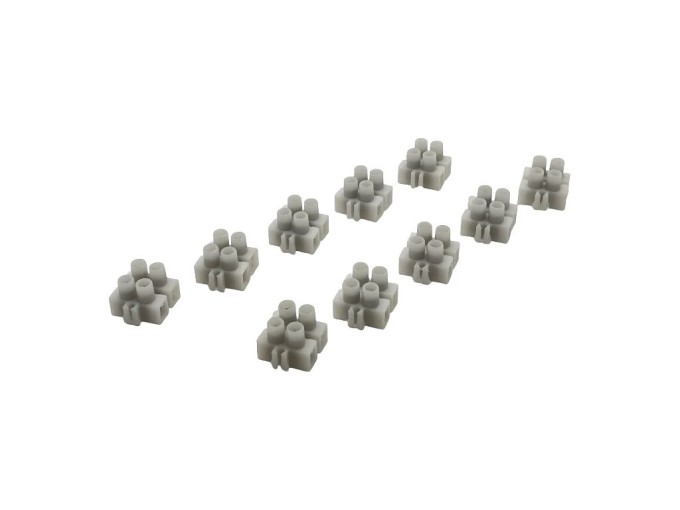 Dvoupólová svorkovnice čokoládová 1,5 - 2,5 mm², balení 10 ks