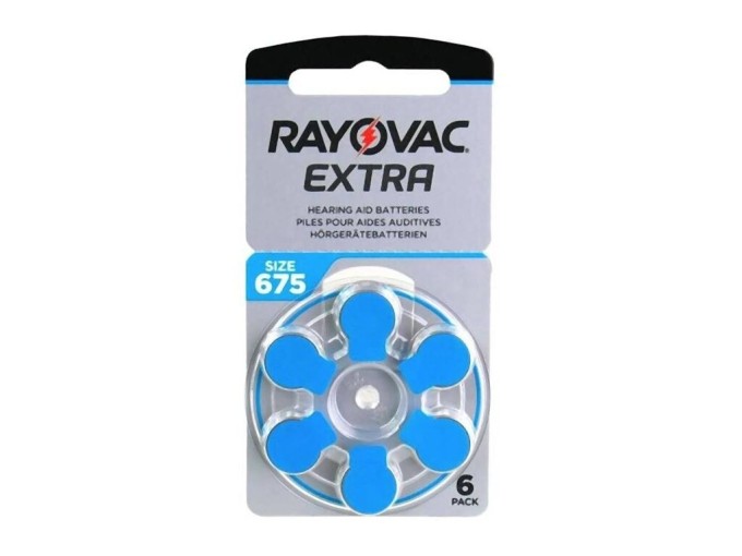 Baterie do naslouchátek typ 675 Zinc Air 1,4V - balení 6 kusů