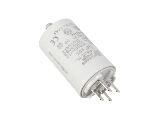 Motorový rozběhový kondenzátor 7 µF 425/475 V s konektory