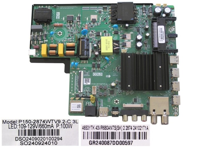 Základní deska LCD modulu pro Sencor SLE43Q870CS