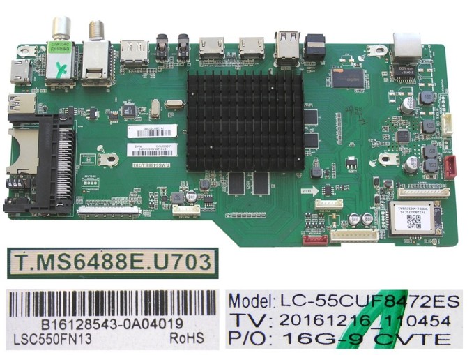 Základní deska LCD modulu pro Sharp LC-55CUF8462E