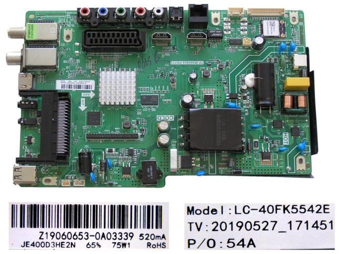Main board LCD modulu pro Sharp 40BG2E / LC-40FK5542E