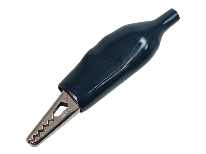Letovací měřicí krokodýlek 60 mm černý