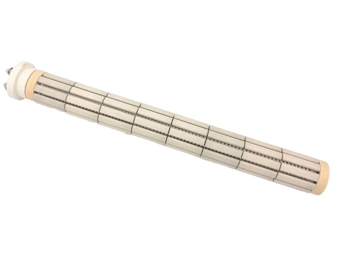 Topné těleso kreamické 1500 W / 180 V + 500 W / 60 V DC, l = 490 mm