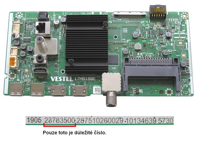 Základní deska LCD modulu 17MB180E pro FINLUX 50-FFF-8261