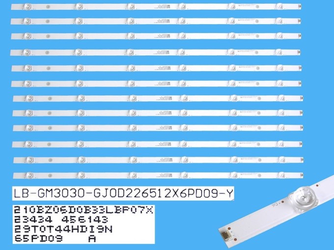 Sada LED podsvícení 675mm pro Philips 65" LCD TV 12 pásků