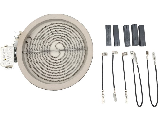Keramická topná plotna 1200W 145mm s regulátorem a indikátorem zbytkového tepla