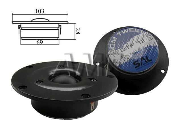 Výškový reproduktor SAL DTF12 8 Ω / 100 W