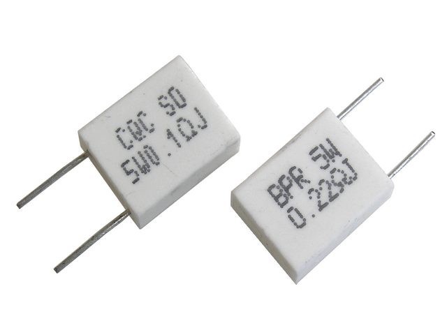 Radiální drátový rezistor 0,33Ω 5W BPR56