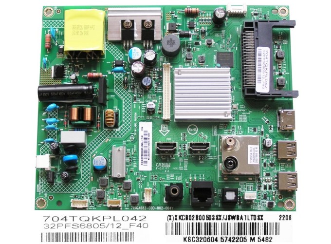 Základní deska LCD LED modulu Philips XKCB02B00503SX / Main board 715GA682-C0D-002-004Y