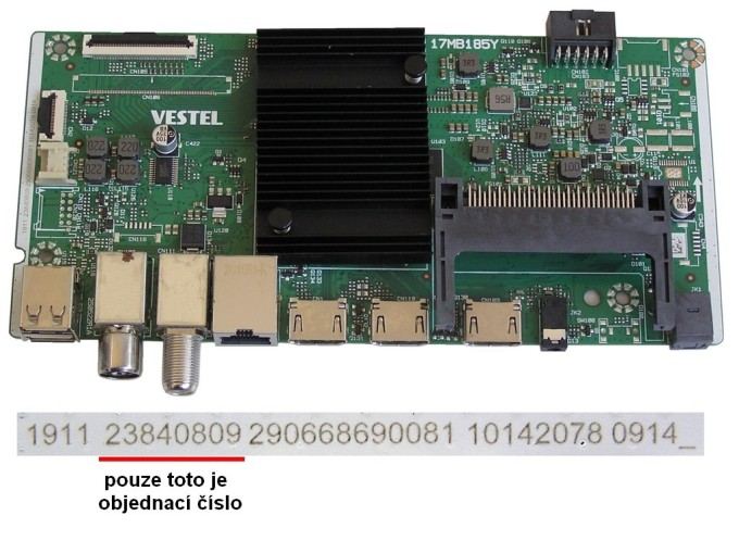 Základní deska LCD modulu 17MB185Y pro Gogen TVU55X350GWEB