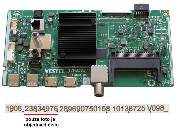 Základní deska LCD modulu 17MB185 pro TV 55"