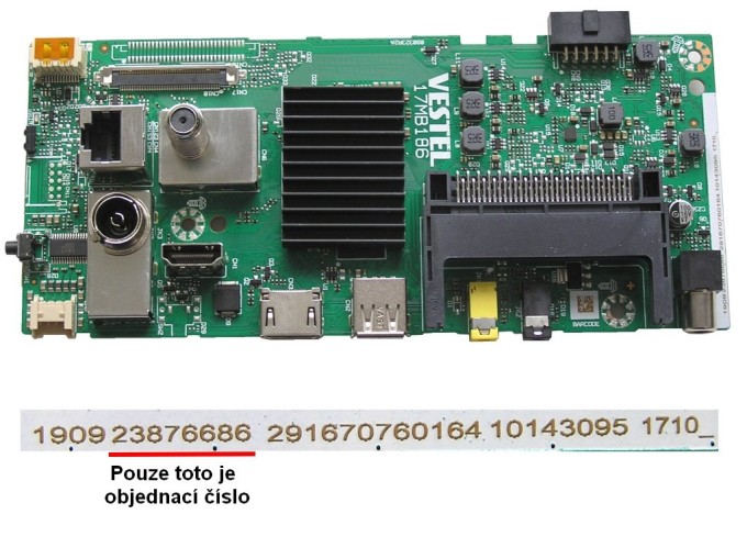 Základní deska LCD modulu 17MB186 pro JVC LT-32VAF3335