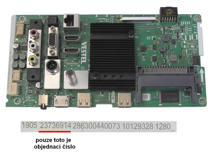 Základní deska LCD modulu 17MB230 pro TV Gogen TVU50W652STWEB