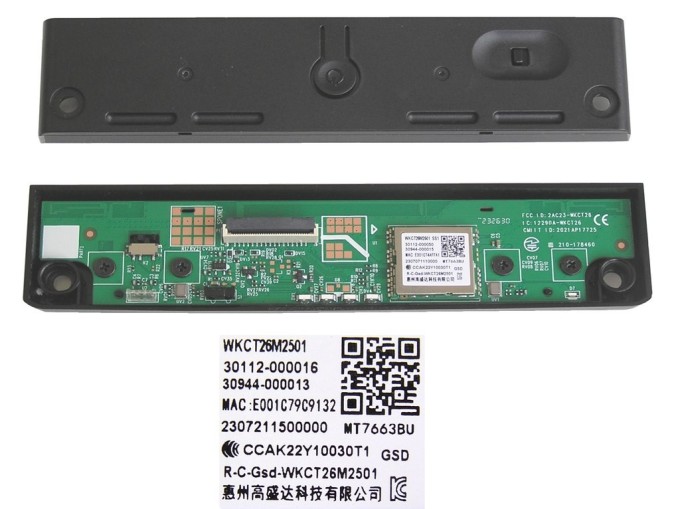 WiFi modul LCD LED pro TV TCL WKCT26M2501 - síťový modul