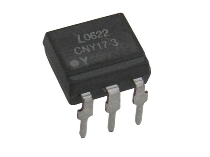 Optočlen CNY17-3 s izolačním napětím 4 kV