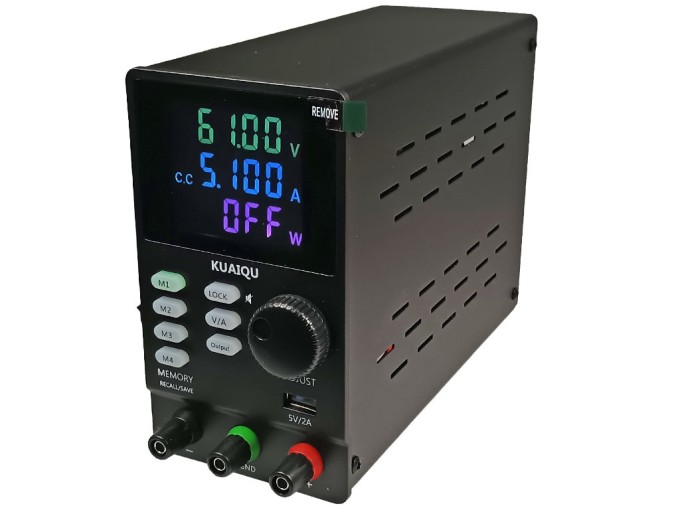 Programovatelný laboratorní zdroj KUAIQU SPPS605D 0–60V / 0–5A