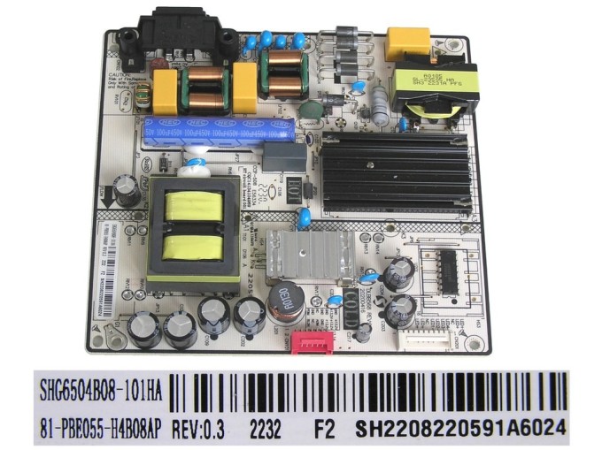 Napájecí zdrojová deska LCD modulu CCP-508 / SMPS BOARD DLBB568 REV:0.3 / SHG6504B08-101HA
