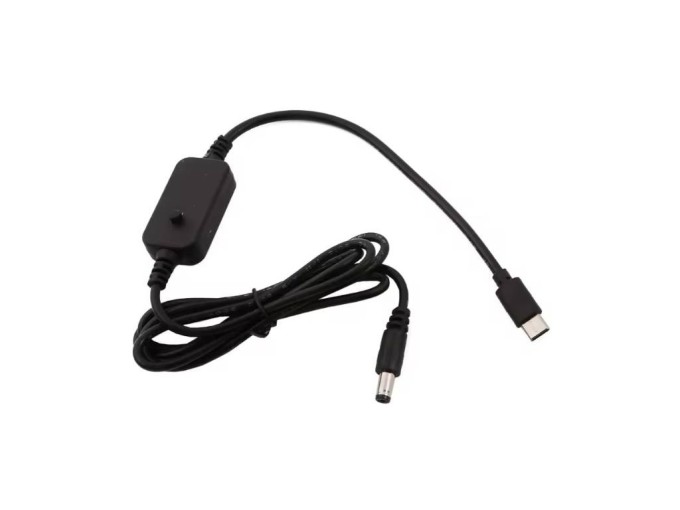PD trigger kabel USB-C na DC 5,5 × 2,1 mm s nastavitelným napětím