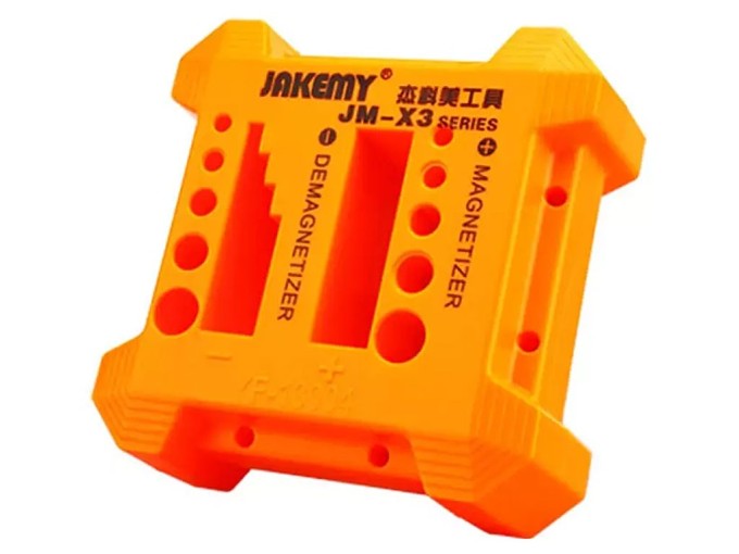 Magnetizér a demagnetizér pro šroubováky a bity 5–11 mm JAKEMY JM-X3