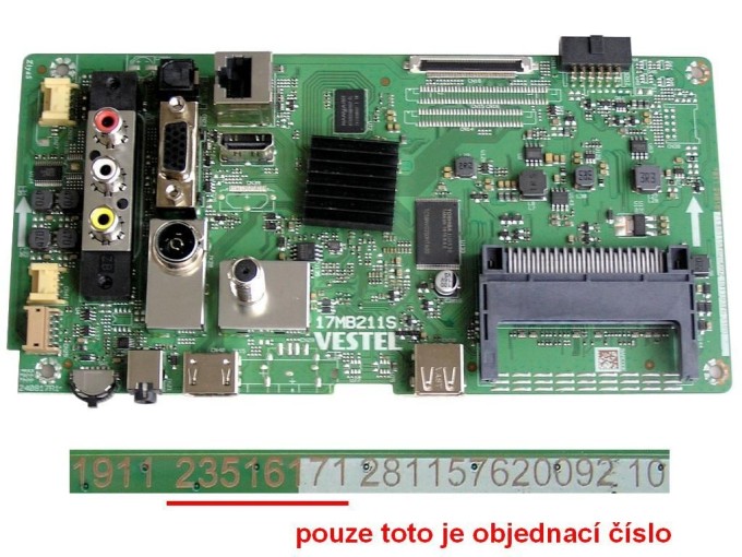 Základní deska LCD modulu 17MB211S / Main board 23516171 pro TV